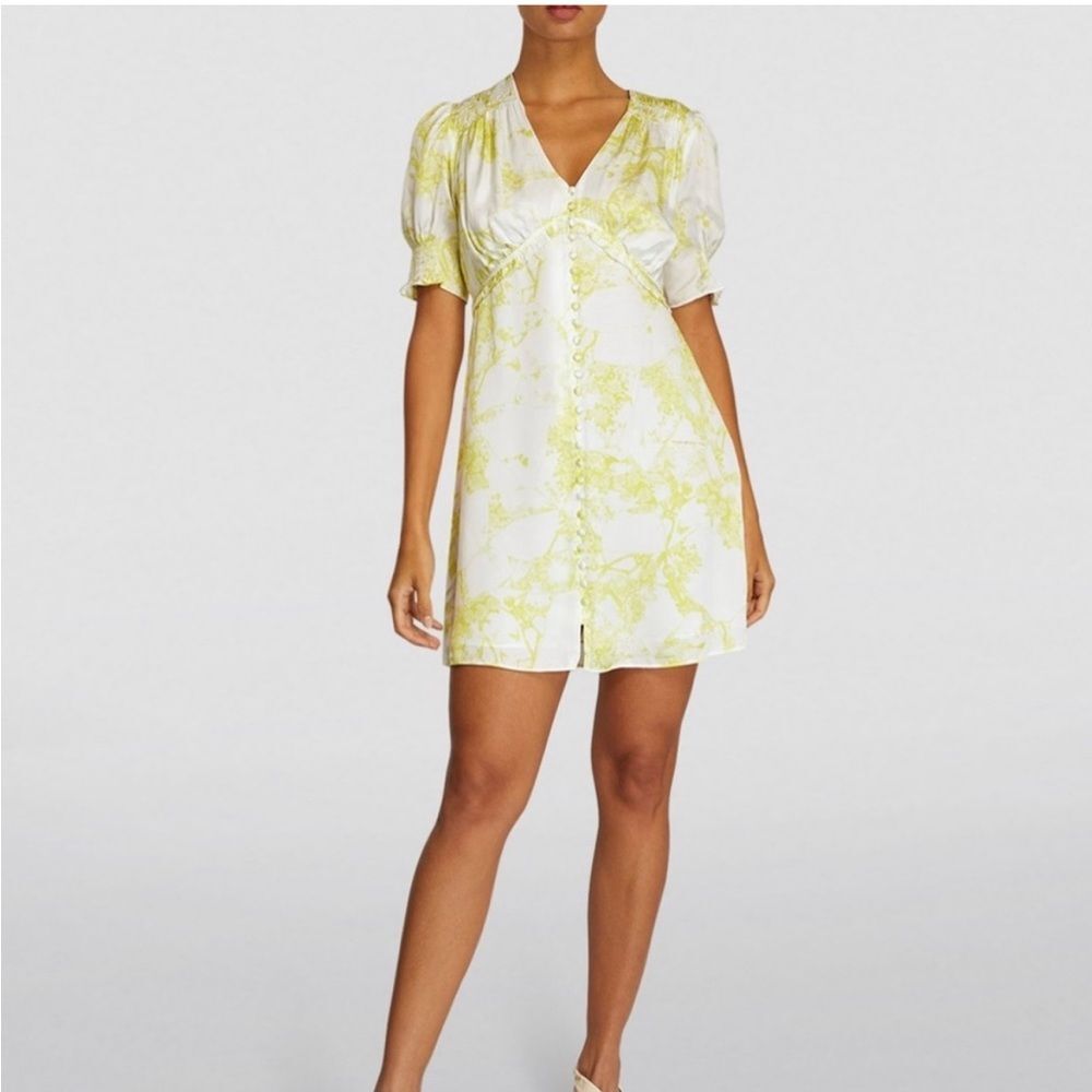 NWT ALLSAINTS | Citrus Yellow Demi Marama Dress 6